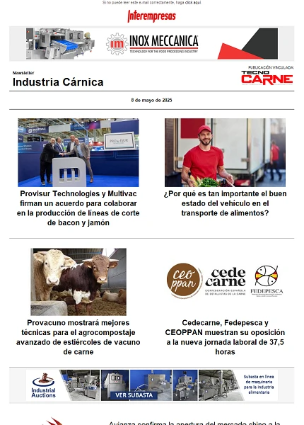 Newsletter Industria Cárnica