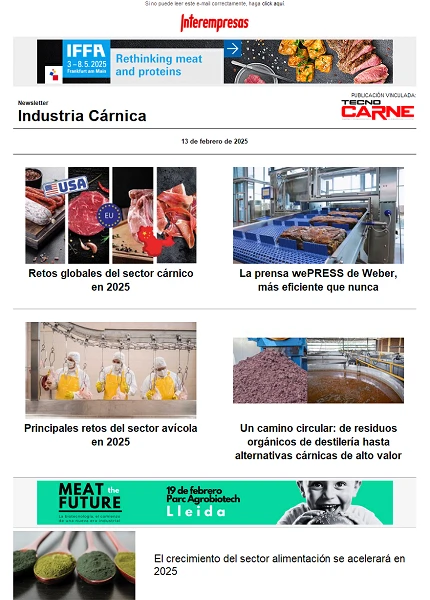 Newsletter Industria Cárnica