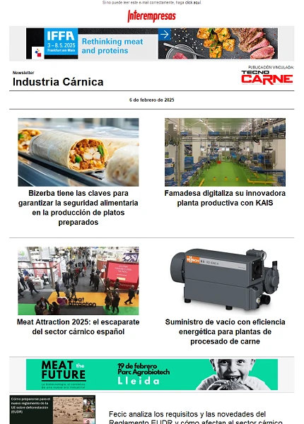 Newsletter Industria Cárnica