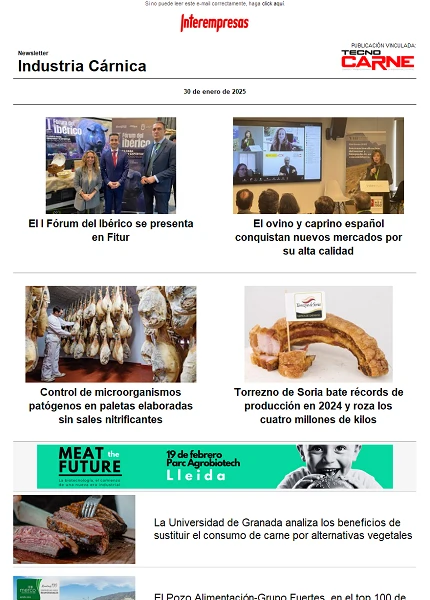 Newsletter Industria Cárnica