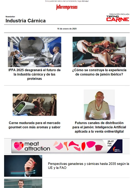 Newsletter Industria Cárnica