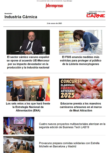 Newsletter Industria Cárnica