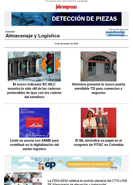 Newsletter Almacenaje y Logística Newsletter Almacenaje y Logística