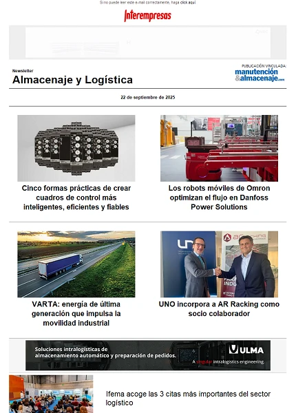 Newsletter Almacenaje y Logística