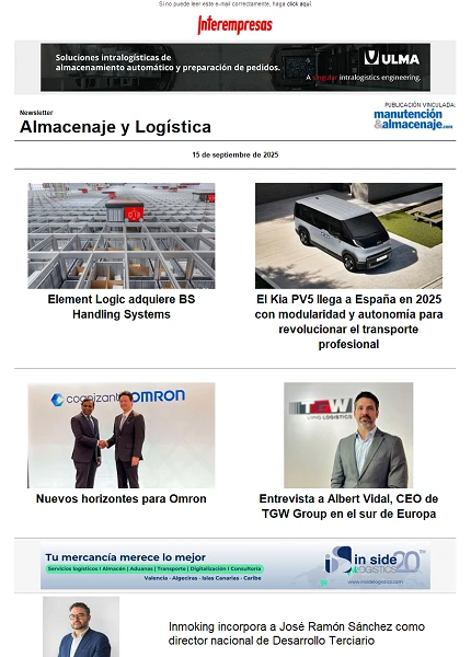 Newsletter Almacenaje y Logística