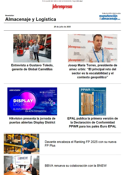 Newsletter Almacenaje y Logística