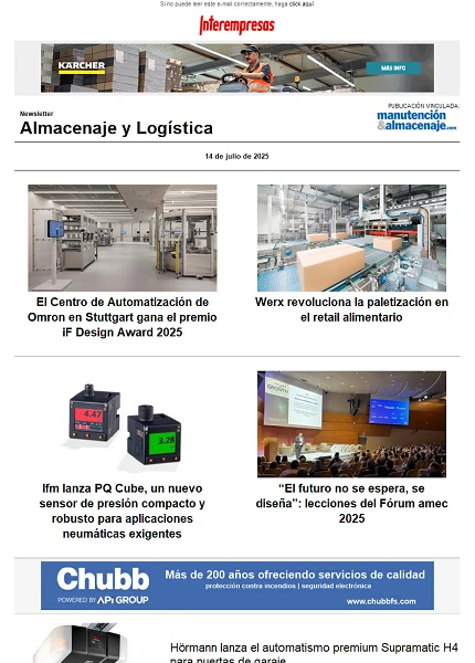 Newsletter Almacenaje y Logística