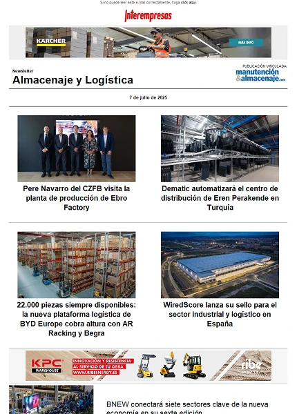 Newsletter Almacenaje y Logística