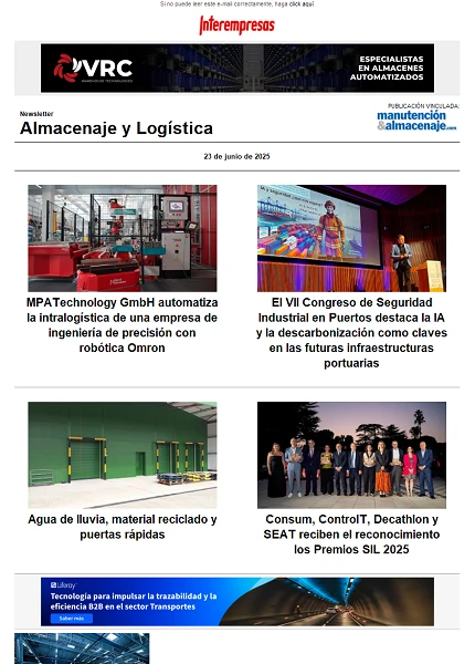 Newsletter Almacenaje y Logística