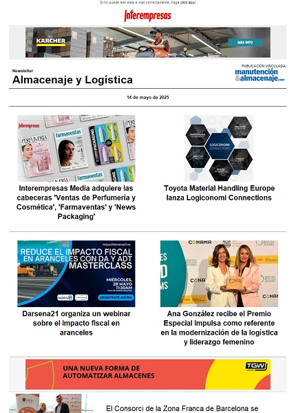 Newsletter Almacenaje y Logística