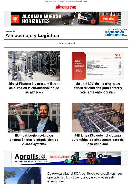 Newsletter Almacenaje y Logística