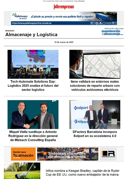 Newsletter Almacenaje y Logística