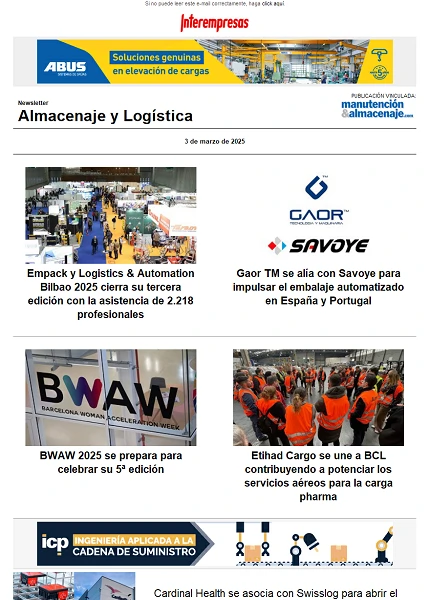 Newsletter Almacenaje y Logística