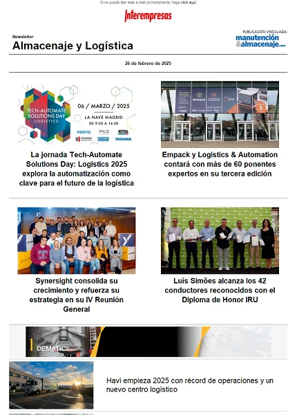 Newsletter Almacenaje y Logística