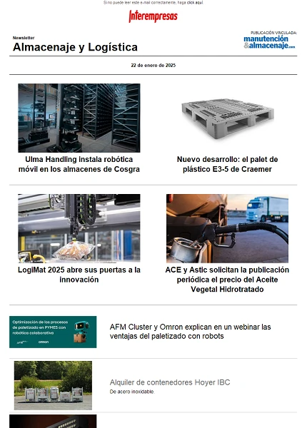 Newsletter Almacenaje y Logística