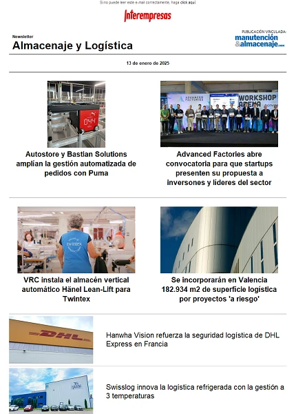 Newsletter Almacenaje y Logística