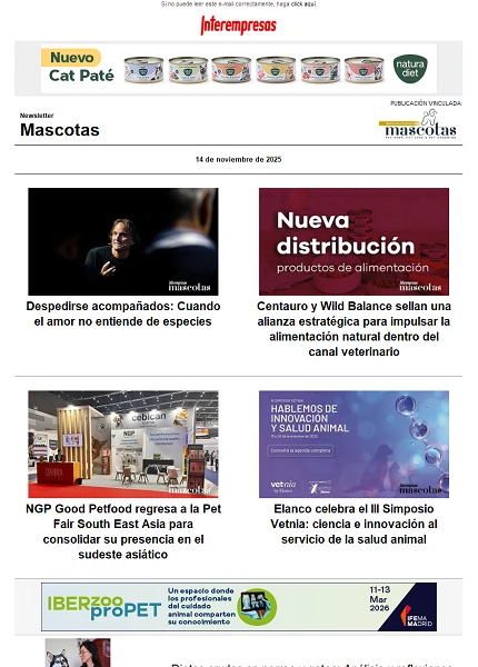 Newsletter Mascotas