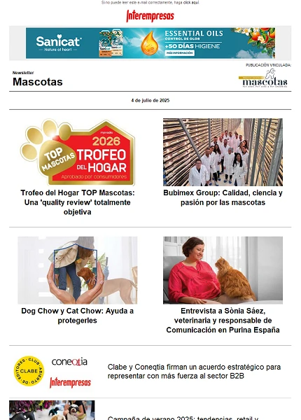 Newsletter Mascotas