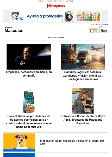 Newsletter Mascotas