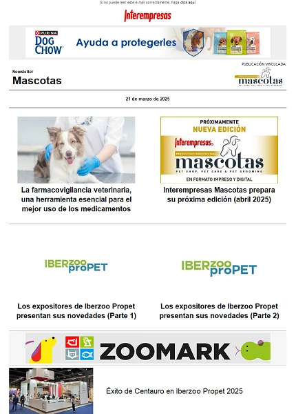 Newsletter Mascotas