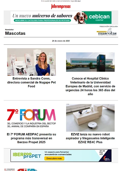 Newsletter Mascotas