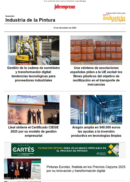 Newsletter Industria de la Pintura Newsletter Industria de la Pintura