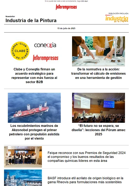 Newsletter Industria de la Pintura