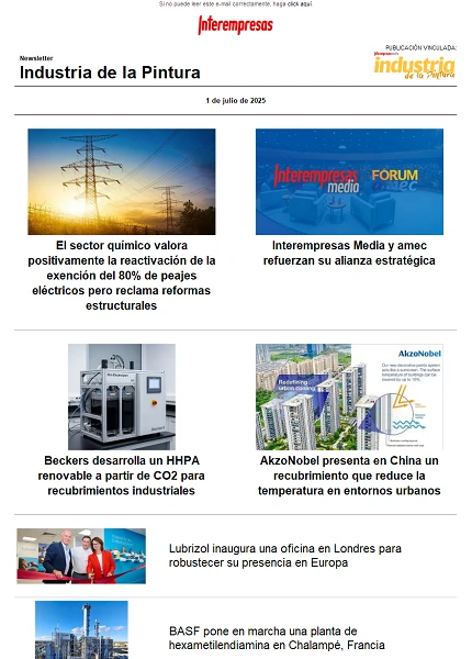 Newsletter Industria de la Pintura