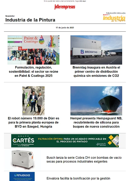 Newsletter Industria de la Pintura