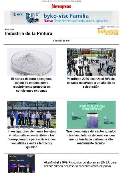 Newsletter Industria de la Pintura