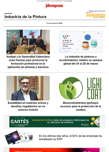 Newsletter Industria de la Pintura