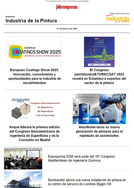 Newsletter Industria de la Pintura