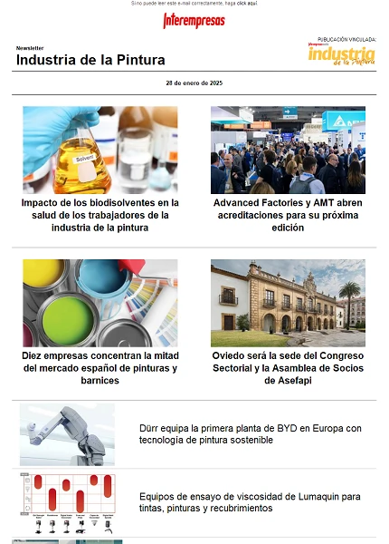 Newsletter Industria de la Pintura