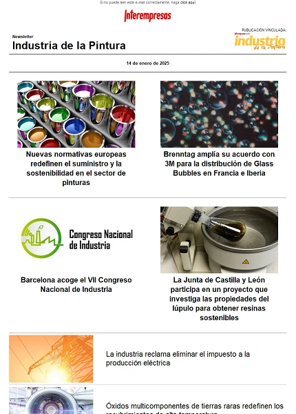 Newsletter Industria de la Pintura