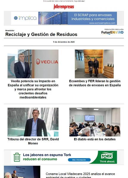 Newsletter Reciclaje y Gestión de Residuos