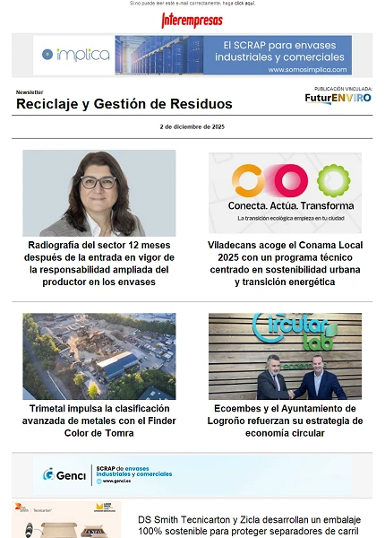 Newsletter Reciclaje y Gestión de Residuos