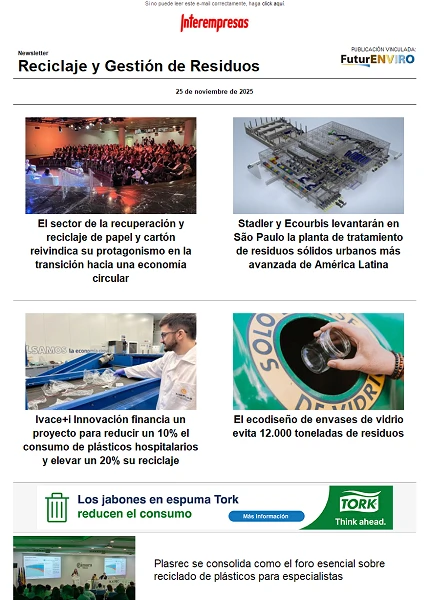 Newsletter Reciclaje y Gestión de Residuos