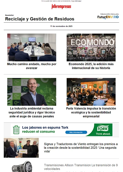 Newsletter Reciclaje y Gestión de Residuos Newsletter Reciclaje y Gestión de Residuos