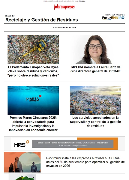 Newsletter Reciclaje y Gestión de Residuos
