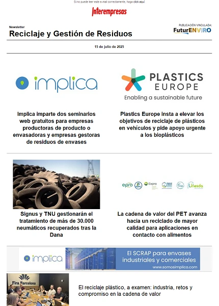 Newsletter Reciclaje y Gestión de Residuos