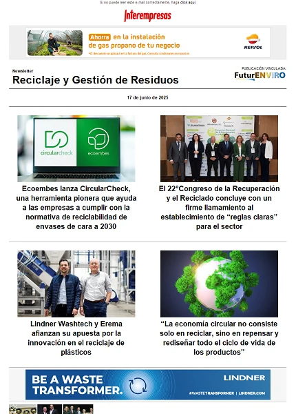 Newsletter Reciclaje y Gestión de Residuos