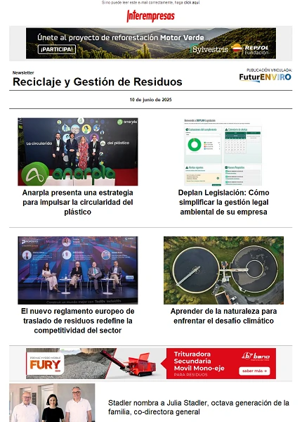 Newsletter Reciclaje y Gestión de Residuos