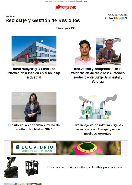 Newsletter Reciclaje y Gestión de Residuos