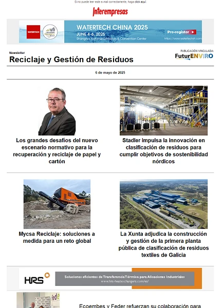 Newsletter Reciclaje y Gestión de Residuos