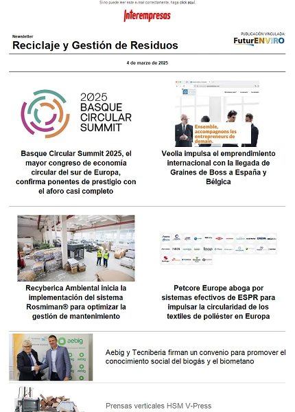 Newsletter Reciclaje y Gestión de Residuos