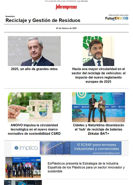 Newsletter Reciclaje y Gestión de Residuos