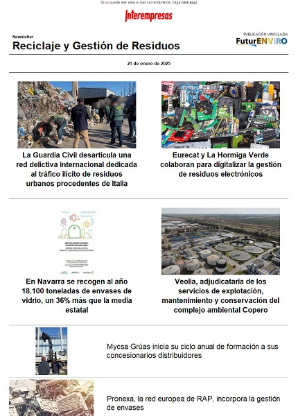 Newsletter Reciclaje y Gestión de Residuos