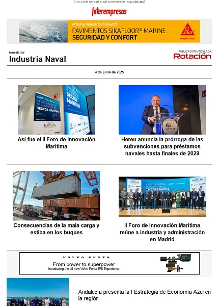 Newsletter Construcción Naval