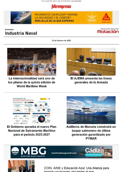 Newsletter Construcción Naval