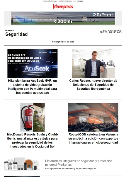 Newsletter Seguridad